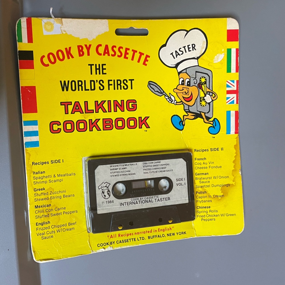 Vintage The Worlds First Talking Cookbook On Cassette Sealed